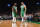 BOSTON, MA - MARCH 6: Jaylen Brown #7 and Jayson Tatum #0 of the Boston Celtics talk during the game against the Brooklyn Nets on March 6, 2022 at the TD Garden in Boston, Massachusetts.  NOTE TO USER: User expressly acknowledges and agrees that, by downloading and or using this photograph, User is consenting to the terms and conditions of the Getty Images License Agreement. Mandatory Copyright Notice: Copyright 2022 NBAE  (Photo by Brian Babineau/NBAE via Getty Images)