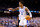 NEW ORLEANS, LA - APRIL 02: Paolo Banchero #5 of the Duke Blue Devils signals a teammate against the North Carolina Tar Heels during the 2022 NCAA Men's Basketball Tournament Final Four semifinal at Caesars Superdome on April 2, 2022 in New Orleans, Louisiana. (Photo by Lance King/Getty Images)
