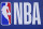 PHILADELPHIA, PA - MAY 06: A general view of the NBA logo during Game Three of the 2022 NBA Playoffs Eastern Conference Semifinals between the Miami Heat and Philadelphia 76ers at the Wells Fargo Center on May 6, 2022 in Philadelphia, Pennsylvania. The 76ers defeated the Heat 99-79. NOTE TO USER: User expressly acknowledges and agrees that, by downloading and or using this photograph, User is consenting to the terms and conditions of the Getty Images License Agreement. (Photo by Mitchell Leff/Getty Images)