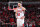 CHICAGO, IL - APRIL 22: Zach LaVine #8 of the Chicago Bulls looks on during Round 1 Game 3 of the 2022 NBA Playoffs against the Milwaukee Bucks on April 22, 2022 at United Center in Chicago, Illinois. NOTE TO USER: User expressly acknowledges and agrees that, by downloading and or using this photograph, User is consenting to the terms and conditions of the Getty Images License Agreement. Mandatory Copyright Notice: Copyright 2022 NBAE (Photo by Jeff Haynes/NBAE via Getty Images)
