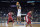 Duke forward Paolo Banchero (5) shoots a three point basket against Arkansas forward Trey Wade (3) during the first half of a college basketball game in the Elite 8 round of the NCAA men's tournament in San Francisco, Saturday, March 26, 2022. (AP Photo/Marcio Jose Sanchez)