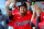 CLEVELAND, OH - JUNE 09: Cleveland Guardians designated hitter Jose Ramirez (11) gets high fives in the dugout after hitting a home run during the fourth inning of the Major League Baseball game between the Oakland Athletics and Cleveland Guardinas on June 9, 2022, at Progressive Field in Cleveland, OH.  (Photo by Frank Jansky/Icon Sportswire via Getty Images)
