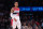 NEW YORK, NEW YORK - MARCH 18: Kyle Kuzma #33 of the Washington Wizards during a break in the action in the first half of the game against the New York Knicks at Madison Square Garden on March 18, 2022 in New York City. NOTE TO USER: User expressly acknowledges and agrees that, by downloading and or using this photograph, User is consenting to the terms and conditions of the Getty Images License Agreement. (Photo by Dustin Satloff/Getty Images)
