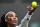 US player Serena Williams serves the ball to France's Harmony Tan during their women's singles tennis match on the second day of the 2022 Wimbledon Championships at The All England Tennis Club in Wimbledon, southwest London, on June 28, 2022. - RESTRICTED TO EDITORIAL USE (Photo by Glyn KIRK / AFP) / RESTRICTED TO EDITORIAL USE (Photo by GLYN KIRK/AFP via Getty Images)