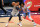 WASHINGTON, DC - JANUARY 31: Russell Westbrook #4 of the Washington Wizards looks to pass as Kyrie Irving #11 of the Brooklyn Nets defends during the first half at Capital One Arena on January 31, 2021 in Washington, DC. NOTE TO USER: User expressly acknowledges and agrees that, by downloading and or using this photograph, User is consenting to the terms and conditions of the Getty Images License Agreement. (Photo by Will Newton/Getty Images)