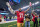 ARLINGTON, TX - JANUARY 16: San Francisco 49ers offensive tackle Trent Williams (71) celebrates after the NFC Wild Card game between the San Francisco 49ers and the Dallas Cowboys on January 16, 2022 at AT&T Stadium in Arlington, TX. (Photo by Robin Alam/Icon Sportswire via Getty Images)