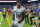 HOUSTON, TX - JANUARY 09: Tennessee Titans guard Rodger Saffold III (76) hams it up for the camera during the NFL game between the Tennessee Titans and Houston Texans on January 9, 2022 at NRG Stadium in Houston, Texas. (Photo by Leslie Plaza Johnson/Icon Sportswire via Getty Images)