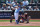 KANSAS CITY, MO - JULY 10: Kansas City Royals left fielder Andrew Benintendi (16) hits an RBI single in the fifth inning of an MLB game between the Cleveland Guardians and Kansas City Royals on July 10, 2022 at Kauffman Stadium in Kansas City, MO. (Photo by Scott Winters/Icon Sportswire via Getty Images)