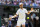LONDON, ENGLAND - JULY 10: Novak Djokovic of Serbia in action during the Mens Singles Final against Nick Kyrgios of Australia (not pictured) at The Wimbledon Lawn Tennis Championship at the All England Lawn and Tennis Club at Wimbledon on July 10, 2022 in London, England. (Photo by Simon Bruty/Anychance/Getty Images)