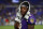 BALTIMORE, MD - AUGUST 11: Lamar Jackson #8 of the Baltimore Ravens looks on from the sidelines against the Tennessee Titans during the second half at M&T Bank Stadium on August 11, 2022 in Baltimore, Maryland. (Photo by Scott Taetsch/Getty Images)