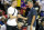 LAS VEGAS, NEVADA - JULY 10: Donte DiVincenzo (L) of the Golden State Warriors is greeted by Warriors head coach Steve Kerr during a break in a game between the Warriors and the San Antonio Spurs during the 2022 NBA Summer League at the Thomas & Mack Center on July 10, 2022 in Las Vegas, Nevada. NOTE TO USER: User expressly acknowledges and agrees that, by downloading and or using this photograph, User is consenting to the terms and conditions of the Getty Images License Agreement. (Photo by Ethan Miller/Getty Images)