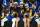 BOSTON, MA - JUNE 16: Draymond Green #23, Klay Thompson #11 and Stephen Curry #30 of the Golden State Warriors celebrate with the Bill Russell Finals MVP Trophy after winning during Game Six of the 2022 NBA Finals on June 16, 2022 at TD Garden in Boston, Massachusetts. NOTE TO USER: User expressly acknowledges and agrees that, by downloading and or using this photograph, user is consenting to the terms and conditions of Getty Images License Agreement. Mandatory Copyright Notice: Copyright 2022 NBAE (Photo by Jesse D. Garrabrant/NBAE via Getty Images)
