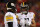 KANSAS CITY, MO - JANUARY 16: Pittsburgh Steelers wide receiver Chase Claypool (11) talks with quarterback Ben Roethlisberger (7) during a timeout in the first quarter of an AFC wild card playoff game between the Pittsburgh Steelers and Kansas City Chiefs on Jan 16, 2022 at GEHA Field at Arrowhead Stadium in Kansas City, MO. (Photo by Scott Winters/Icon Sportswire via Getty Images)