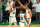 BOSTON, MASSACHUSETTS - JUNE 08: Al Horford #42 of the Boston Celtics reacts after a play with teammates Marcus Smart #36 and Grant Williams #12 in the first quarter against the Golden State Warriors during Game Three of the 2022 NBA Finals at TD Garden on June 08, 2022 in Boston, Massachusetts. The Boston Celtics won 116-100. NOTE TO USER: User expressly acknowledges and agrees that, by downloading and/or using this photograph, User is consenting to the terms and conditions of the Getty Images License Agreement. (Photo by Maddie Meyer/Getty Images)