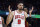Chicago Bulls' Nikola Vucevic (9) reacts to a call during the second half of an NBA basketball game against the Cleveland Cavaliers, Saturday, March 26, 2022, in Cleveland. (AP Photo/Ron Schwane)