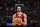 CHICAGO, IL - APRIL 15: Jarrett Allen #31 of the Cleveland Cavaliers prepares to shoot a free throw during the game against the Atlanta Hawks during the 2022 Play-In Tournament on April 15, 2022 at Rocket Mortgage Fieldhouse in Cleveland, Ohio. NOTE TO USER: User expressly acknowledges and agrees that, by downloading and or using this photograph, User is consenting to the terms and conditions of the Getty Images License Agreement. Mandatory Copyright Notice: Copyright 2022 NBAE (Photo by Jeff Haynes/NBAE via Getty Images)