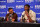 PHOENIX, AZ - APRIL 26: Mikal Bridges #25 and Deandre Ayton #22 of the Phoenix Suns talk to the media after Round 1 Game 5 of the 2022 NBA Playoffs on April 26, 2022 at Footprint Center in Phoenix, Arizona. NOTE TO USER: User expressly acknowledges and agrees that, by downloading and or using this photograph, user is consenting to the terms and conditions of the Getty Images License Agreement. Mandatory Copyright Notice: Copyright 2022 NBAE (Photo by Barry Gossage/NBAE via Getty Images)