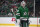 DALLAS, TX - MAY 13:  Jake Oettinger #29 of the Dallas Stars looks on against the Calgary Flames during the second period in Game Six of the First Round of the 2022 Stanley Cup Playoffs at American Airlines Center on May 13, 2022 in Dallas, Texas.  (Photo by Cooper Neill/Getty Images)