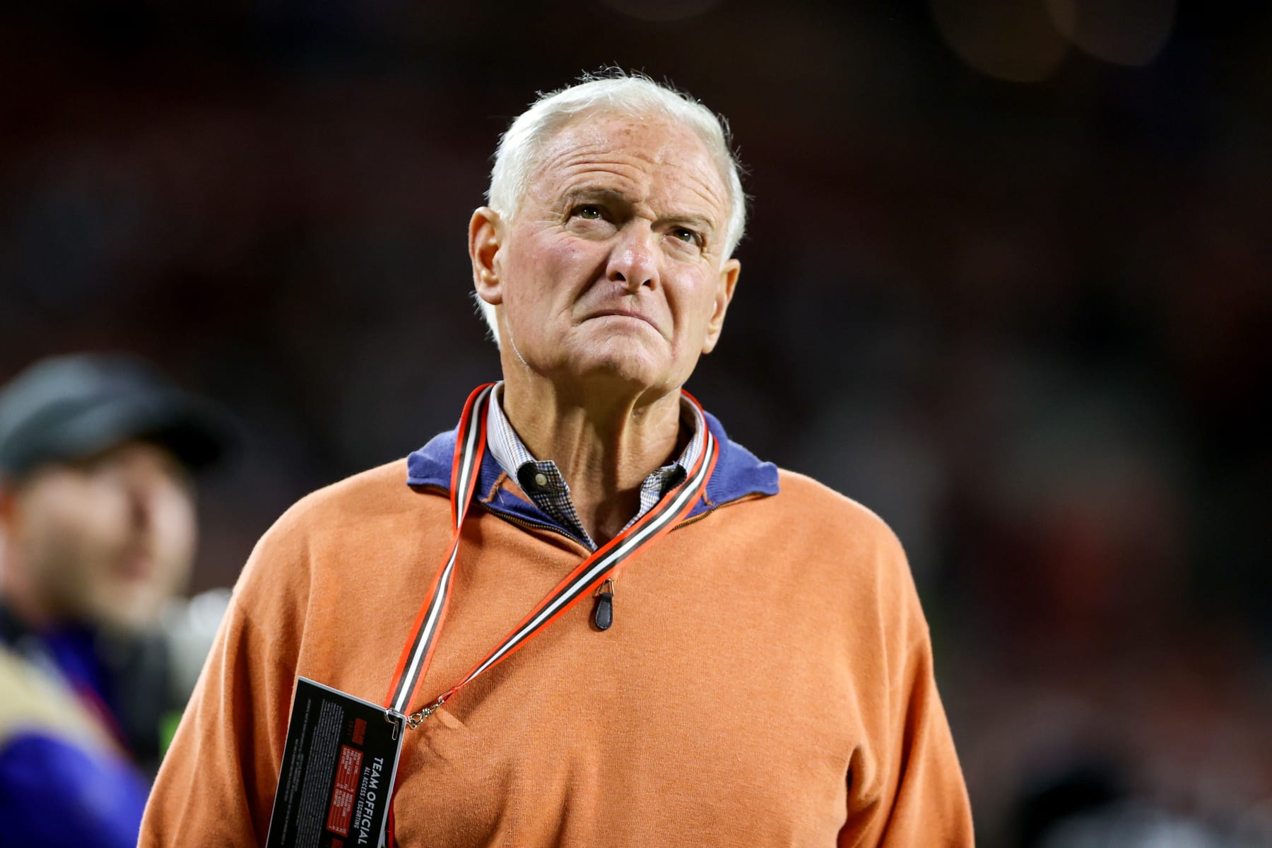 CLEVELAND, OH - SEPTEMBER 22: Cleveland Browns owner Jimmy Haslam on the sideline during the fourth quarter of the National Football League game between the Pittsburgh Steelers and Cleveland Browns on September 22, 2022, at FirstEnergy Stadium in Cleveland, OH. (Photo by Frank Jansky/Icon Sportswire via Getty Images)