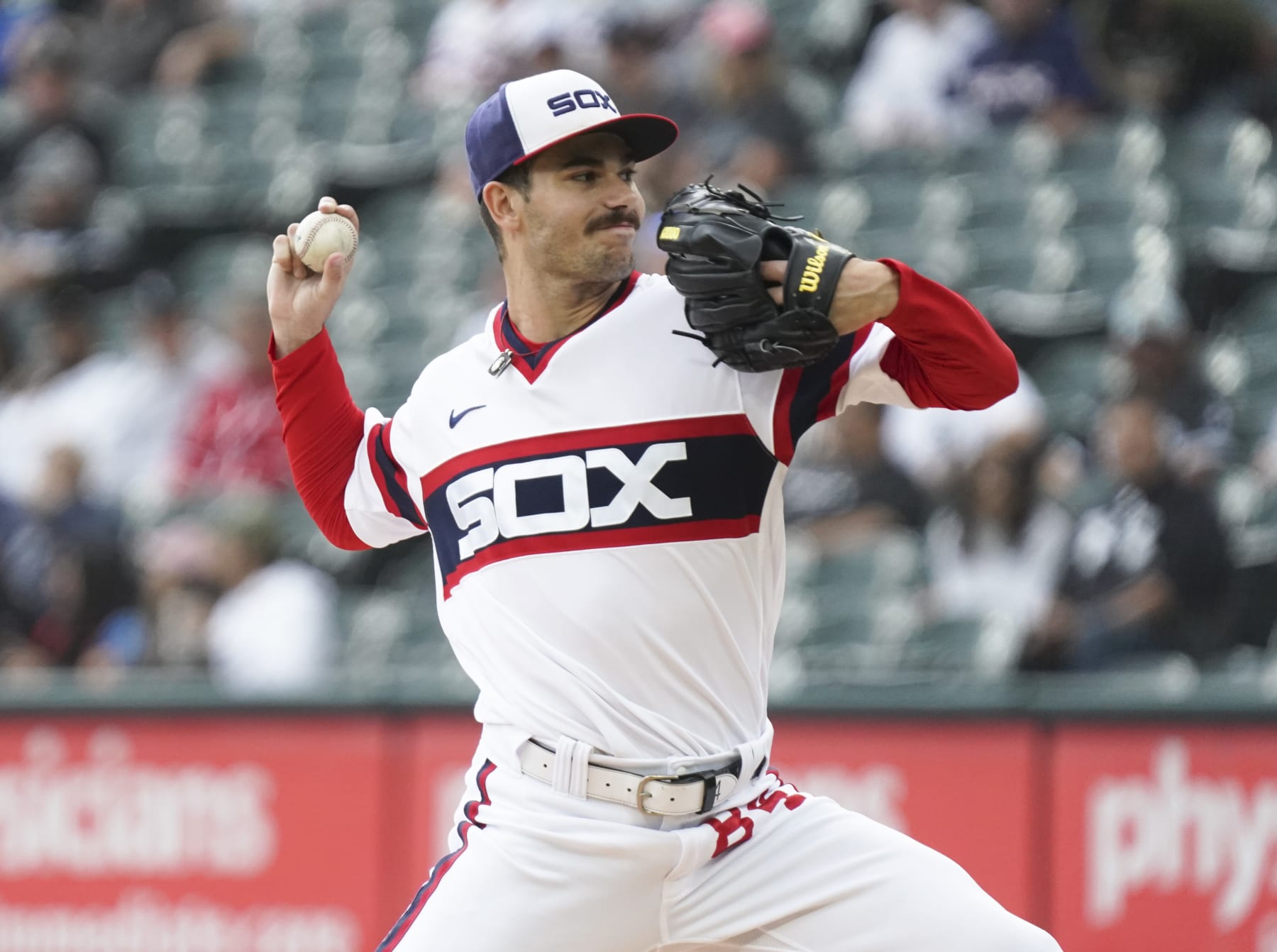 CHICAGO, ILLINOIS - SEPTEMBER 25: Dylan Cease #84 of the Chicago White Sox throws a pitch during the first inning of a game against the Detroit Tigers at Guaranteed Rate Field on September 25, 2022 in Chicago, Illinois. (Photo by Nuccio DiNuzzo/Getty Images)