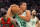 Boston, MA - October 5: Boston Celtics PF Grant Williams pulls down a 3rd quarter rebound. The Celtics lost to the Toronto Raptors, 125-119. (Photo by John Tlumacki/The Boston Globe via Getty Images)