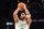Boston, MA - October 5: Boston Celtics SF Jayson Tatum fires off a 1st quarter shot. The Celtics lost to the Toronto Raptors, 125-119. (Photo by John Tlumacki/The Boston Globe via Getty Images)