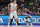 BELGRADE, SERBIA - AUGUST 25: Nikola Jokic (L) of Serbia in action against Giannis  Antetokounmpo (R) of Greece during  the FIBA Basketball World Cup 2023 Qualifier game between Serbia and Greece at Stark Arena on August 25, 2022 in Belgrade, Serbia. (Photo by Srdjan Stevanovic/Getty Images)