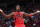 HOUSTON, TEXAS - OCTOBER 07: OG Anunoby #3 of the Toronto Raptors reacts to a call against the Houston Rockets during the second half at Toyota Center on October 07, 2022 in Houston, Texas. NOTE TO USER: User expressly acknowledges and agrees that, by downloading and or using this photograph, User is consenting to the terms and conditions of the Getty Images License Agreement. (Photo by Carmen Mandato/Getty Images)