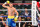 World featherweight boxing champion Vasyl Lomachenko of Ukraine celebrates his ninth round knockout victory over Gamalier Rodriguez of Puerto Rico on May 2, 2015 at the MGM Grand Garden Arena in Las Vegas, Nevada. AFP PHOTO / FREDERIC J. BROWN (Photo by Frederic J. BROWN / AFP) (Photo by FREDERIC J. BROWN/AFP via Getty Images)