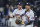NEW YORK, NEW YORK - OCTOBER 23: Yuli Gurriel #10, and Ryan Pressly #55 of the Houston Astros celebrate defeating the New York Yankees in game four of the American League Championship Series to advance to the World Series at Yankee Stadium on October 23, 2022 in the Bronx borough of New York City. (Photo by Sarah Stier/Getty Images)
