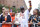 HOUSTON, TEXAS - NOVEMBER 07: Dusty Baker Jr. and Melissa Baker , Houston Mayor Sylvester Turner, Astros Owner Jim Crane and wife Whitney Crane, participate in the World Series Parade on November 07, 2022 in Houston, Texas. (Photo by Carmen Mandato/Getty Images)