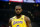 LOS ANGELES, CALIF. - NOV. 9, 2022. Lakers forward LeBron James checks back into the game against the Clippers at Crypto.com Arena in Los Angeles on Wednesday night, NovL . 9, 2022. (Luis Sinco / Los Angeles Times via Getty Images)