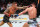 NEW YORK, NEW YORK - NOVEMBER 12: (L-R) Dustin Poirier punches Michael Chandler in a lightweight bout during the UFC 281 event at Madison Square Garden on November 12, 2022 in New York City. (Photo by Jeff Bottari/Zuffa LLC)