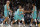 SAN ANTONIO, TX - NOVEMBER 11: Keldon Johnson #3 of the San Antonio Spurs reaches out to teammate Devin Vassell #24 after he hit a basket against the Milwaukee bucks in the second half at AT&T Center on November 11, 2022 in San Antonio, Texas. NOTE TO USER: User expressly acknowledges and agrees that, by downloading and or using this photograph, User is consenting to terms and conditions of the Getty Images License Agreement. (Photo by Ronald Cortes/Getty Images)