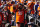 Denver Broncos fans react during the first half of an NFL football game against the Houston Texans, Sunday, Sept. 18, 2022, in Denver. (AP Photo/Jack Dempsey)