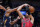 New Orleans Pelicans guard Trey Murphy III (25) blocks a shot by Chicago Bulls guard Zach LaVine (8) in the first half of an NBA basketball game in New Orleans, Wednesday, Nov. 16, 2022. (AP Photo/Gerald Herbert)