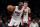 Miami Heat center Bam Adebayo (13) dribbles up the court with guard Tyler Herro (14) in tow during the first half of an NBA basketball game against the Brooklyn Nets, Wednesday, Oct. 27, 2021, in New York. (AP Photo/John Minchillo)