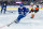 TORONTO, ON - DECEMBER 13: Toronto Maple Leafs Right Wing Mitchell Marner (16) skates with the puck during the NHL regular season game between the Anaheim Ducks and the Toronto Maple Leafs on December 13, 2022, at Scotiabank Arena in Toronto, ON, Canada. (Photo by Julian Avram/Icon Sportswire via Getty Images)