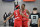 LAS VEGAS, NV - DECEMBER 21: Josh Christopher #9 and Mustapha Heron #7 of the Rio Grande Valley Vipers celebrate against the Iowa Wolves during the 2022-23 G League Winter Showcase on December 21, 2022 in Las Vegas, Nevada. NOTE TO USER: User expressly acknowledges and agrees that, by downloading and or using this photograph, User is consenting to the terms and conditions of the Getty Images License Agreement. Mandatory Copyright Notice: Copyright 2022 NBAE (Photo by Richard Prepetit/NBAE via Getty Images)
