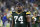 GREEN BAY, WI - SEPTEMBER 20: Elgton Jenkins #74 of the Green Bay Packers walks off the field after a game against the Detroit Lions at Lambeau Field on September 20, 2021 in Green Bay, Wisconsin. The Packers defeated the Lions 35-17. (Photo by Wesley Hitt/Getty Images)