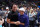 MINNEAPOLIS, MN - APRIL 12: Owners, Alex Rodriguez and Marc Lore of the Minnesota Timberwolves celebrate winning against the LA Clippers after the 2022 Play-In Tournament on April 12, 2022 at Target Center in Minneapolis, Minnesota. NOTE TO USER: User expressly acknowledges and agrees that, by downloading and or using this Photograph, user is consenting to the terms and conditions of the Getty Images License Agreement. Mandatory Copyright Notice: Copyright 2022 NBAE (Photo by Jordan Johnson/NBAE via Getty Images)
