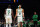 BOSTON, MASSACHUSETTS - NOVEMBER 09: Jayson Tatum #0 of the Boston Celtics low-fives Jaylen Brown #7 of the Boston Celtics as he enters the court during the first quarter of the game against the Detroit Pistons at TD Garden on November 09, 2022 in Boston, Massachusetts. NOTE TO USER: User expressly acknowledges and agrees that, by downloading and or using this photograph, User is consenting to the terms and conditions of the Getty Images License Agreement. (Photo by Omar Rawlings/Getty Images)