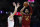 Cleveland Cavaliers guard Donovan Mitchell (45) shoots against Chicago Bulls guard Zach LaVine (8) during the second half of an NBA basketball game, Monday, Jan. 2, 2023, in Cleveland. (AP Photo/Ron Schwane)