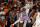AUSTIN, TEXAS - JANUARY 03: Keyontae Johnson #11 of the Kansas State Wildcats passes the ball against Christian Bishop #32 of the Texas Longhorns between Kansas State Wildcats and the Texas Longhorns at Moody Center on January 03, 2023 in Austin, Texas. (Photo by Chris Covatta/Getty Images)