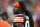 CLEVELAND, OHIO - OCTOBER 31: Jadeveon Clowney #90 of the Cleveland Browns looks on during the second half against the Cincinnati Bengals at FirstEnergy Stadium on October 31, 2022 in Cleveland, Ohio. (Photo by Nick Cammett/Diamond Images via Getty Images)
