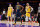 LOS ANGELES, CALIFORNIA - NOVEMBER 28: (L-R) Austin Reaves #15 of the Los Angeles Lakers, Myles Turner #33 of the Indiana Pacers and Russell Westbrook #0 of the Los Angeles Lakers watch a free throw during the first half of the game at Crypto.com Arena on November 28, 2022 in Los Angeles, California. NOTE TO USER: User expressly acknowledges and agrees that, by downloading and or using this photograph, User is consenting to the terms and conditions of the Getty Images License Agreement. (Photo by Allen Berezovsky/Getty Images)