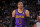 DENVER, CO - JANUARY 9: Russell Westbrook #0 of the Los Angeles Lakers looks on during the game against the Denver Nuggets on January 9, 2023 at the Ball Arena in Denver, Colorado. NOTE TO USER: User expressly acknowledges and agrees that, by downloading and/or using this Photograph, user is consenting to the terms and conditions of the Getty Images License Agreement. Mandatory Copyright Notice: Copyright 2023 NBAE (Photo by Bart Young/NBAE via Getty Images)
