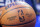 DETROIT, MICHIGAN - DECEMBER 28: A Wilson brand official game ball basketball is pictured with the NBA logo on the court during the game between the Detroit Pistons and Orlando Magic at Little Caesars Arena on December 28, 2022 in Detroit, Michigan. NOTE TO USER: User expressly acknowledges and agrees that, by downloading and or using this photograph, User is consenting to the terms and conditions of the Getty Images License Agreement. (Photo by Nic Antaya/Getty Images)