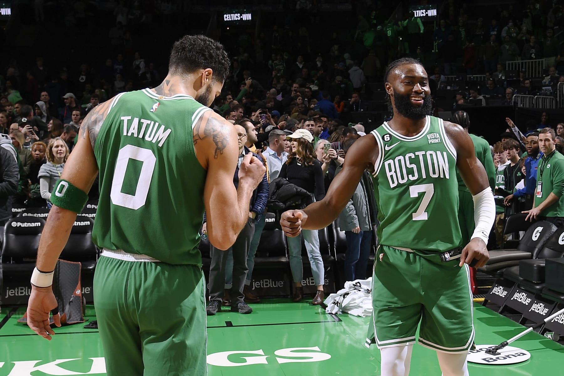 Jayson Tatum and Jaylen Brown