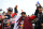 Toyota's driver Nasser Al-Attiyah (R) of Qatar and his co-driver Mathieu Baumel of France celebrate their victory after winning the Dakar Rally 2023, at the end of the last stage between between Al-Hofuf and Dammam, Saudi Arabia, on January 15, 2023. - Qatari driver Nasser Al-Attiyah won his fifth Dakar Rally driver's title and second in a row today after the iconic test of endurance finished in Dammam, Saudi Arabia. (Photo by FRANCK FIFE / AFP) (Photo by FRANCK FIFE/AFP via Getty Images)
